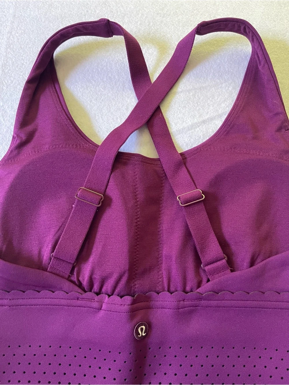 NWT’S Lululemon athletica Ventilated Tennis Tank— Plum